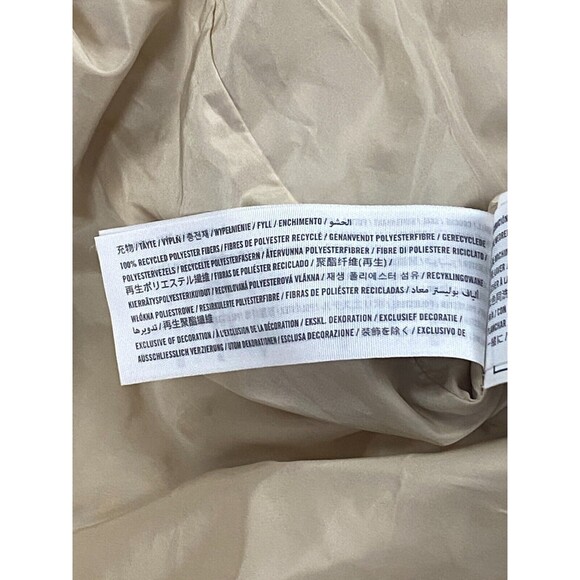 Abercrombie & Fitch Shirt Jacket Shacket Womens XL Beige Snap Button Front - Picture 8 of 12